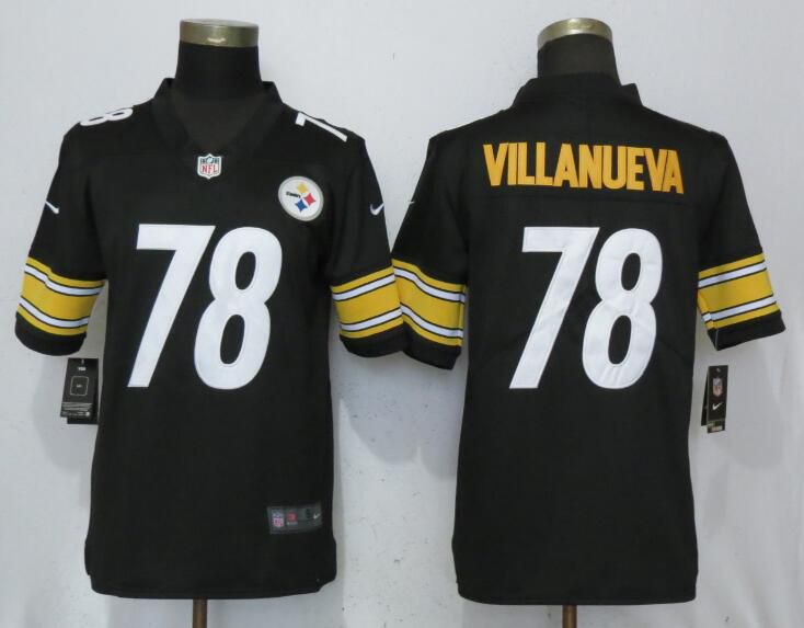 Men Pittsburgh Steelers #78 Villanueva Black Nike Vapor Untouchable Limited Player NFL Jerseys->seattle seahawks->NFL Jersey